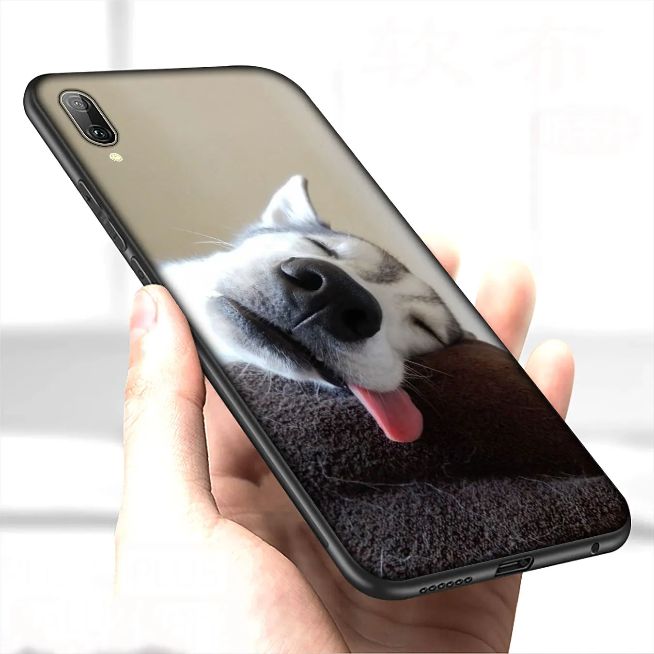 IYICAO Lovely puppy dog husky Soft Silicone Case for Huawei P30 P20 Pro P10 P9 Lite Mini 2017 2016 Black Cover P Smart Z 2019 | Мобильные