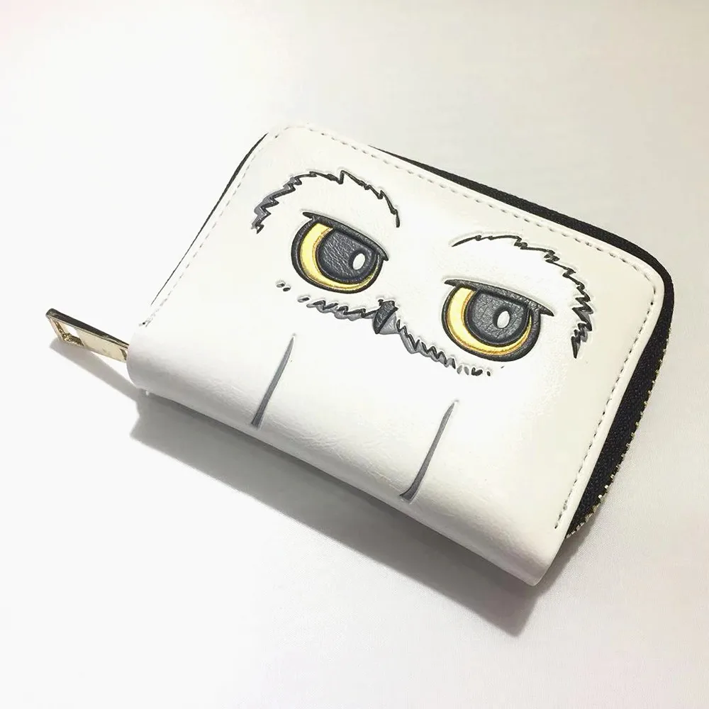 H.Potter Сова Hedwig мужской женский кошелек на молнии монета мультфильм унисекс