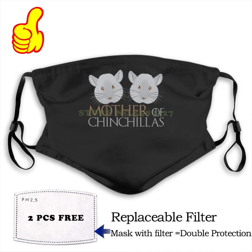 Маска для лица матери шиншиллы против пыли с фильтром мужчин женщин детей