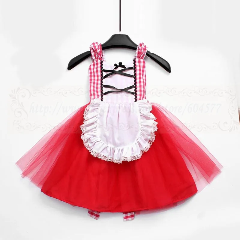Красное платье с капюшоном для девочек и малышей маскарадное принцессы костюм на