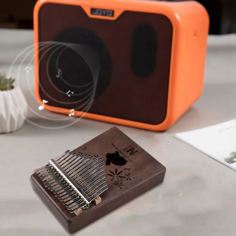 

17 Keys Kalimba Rabbit Thumb Piano Mahogany Wood Finger Piano Musical Instrument with Tuner Hammer Storage Box