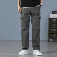 casual brand pants men cargo pants cotton loose trousers mens pants overalls multi pocket straight joggers homme plus size 6xl