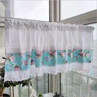 simple white cotton short curtains cotton lace sunshade half curtain decorate the cabinet curtains coffee curtain