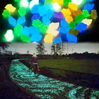 Светящиеся камни, 100 садовые камни для дорожек, патио, 500 ярдов, светится в темнотегазон для аквариума шт.