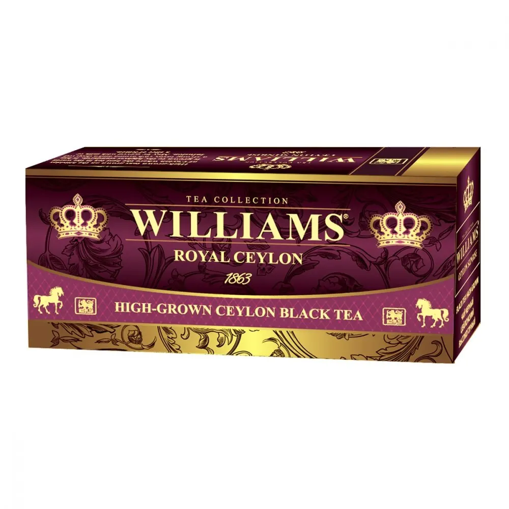 Чай Williams &quotRoyal Ceylon&quot черный 25 пакетиков|Черный чай| |