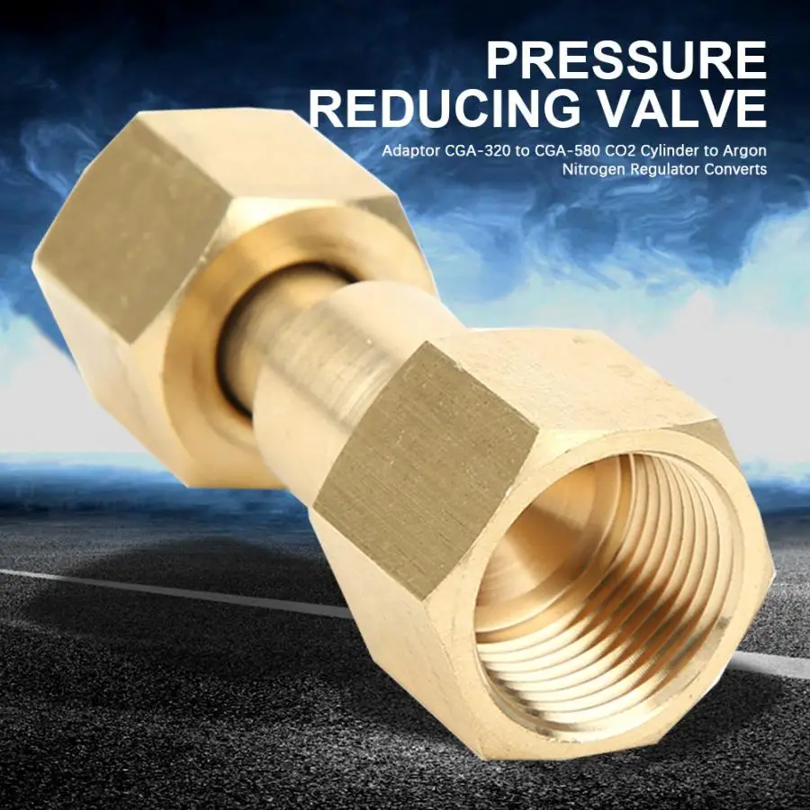 CGA 320 для 580 цилиндрический адаптер бак углекислого газа аргоновый