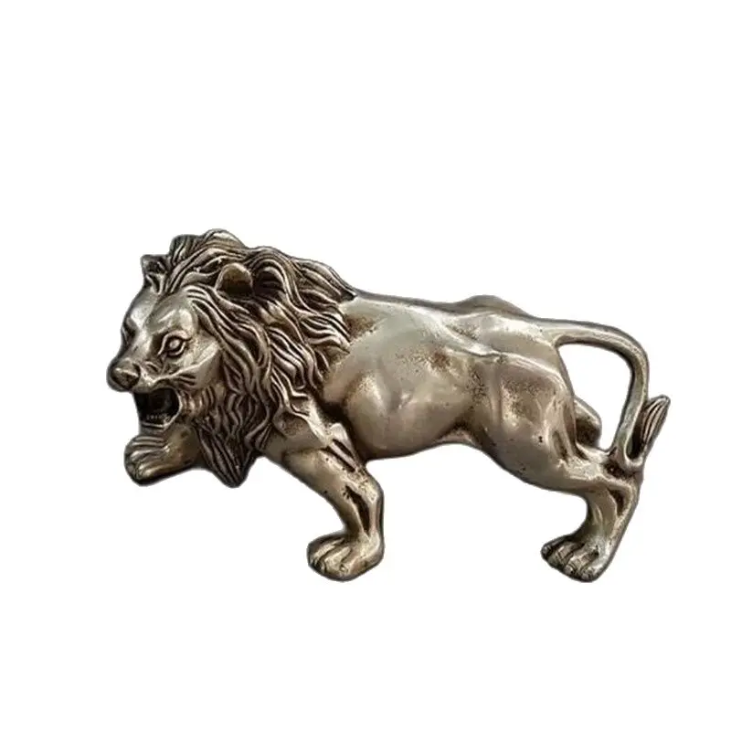 Silver plated Copper Copper Lion Home Furnishing Decorative Craft