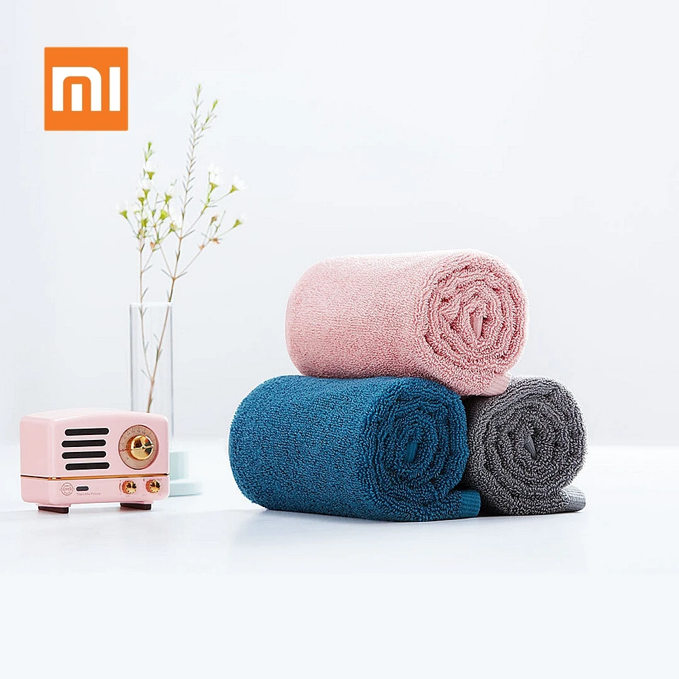 Новый XIAOMI Mijia полотенце 100% хлопок с высоким уровнем водопоглощения Ванна мягкие и
