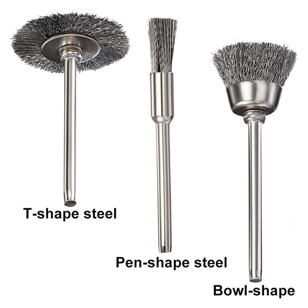15 шт. щетки колеса провода для удаления ржавчины инструмент полировки дрель