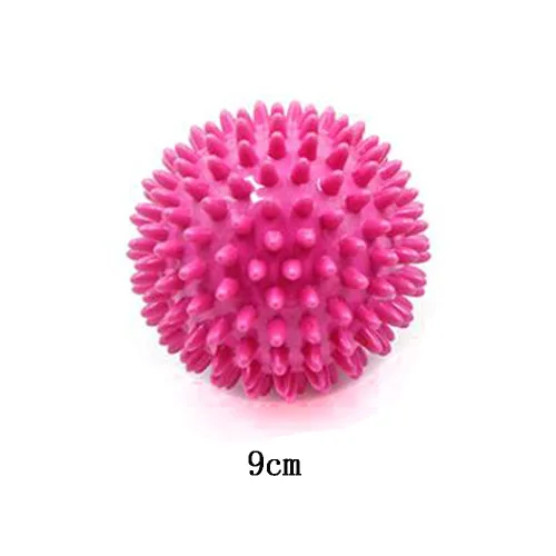 9cm Pink Массажный Ежик колючий мяч антистрессовые игрушки шарики для детей Детские триггер точка Спорт Фитнес сенсорные игрушки для детей с синдромом аутизма 7,5-9 см - Цвет: 9cm Pink
