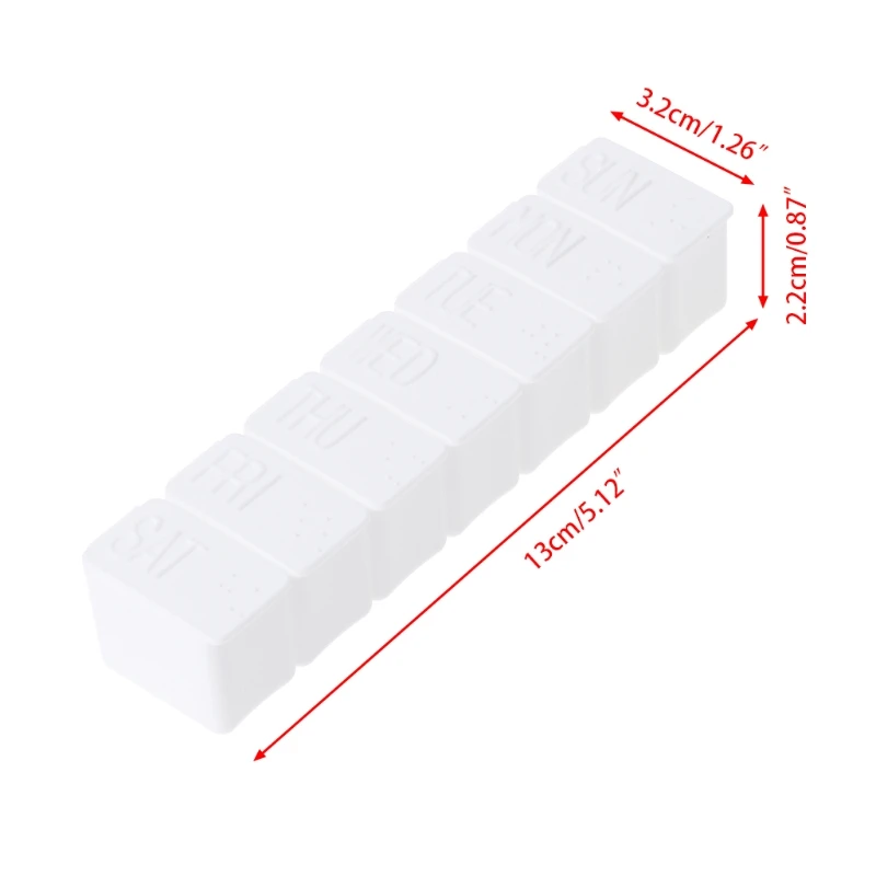 7 дневная таблеточная коробка для хранения таблеток крышек контейнер органайзер