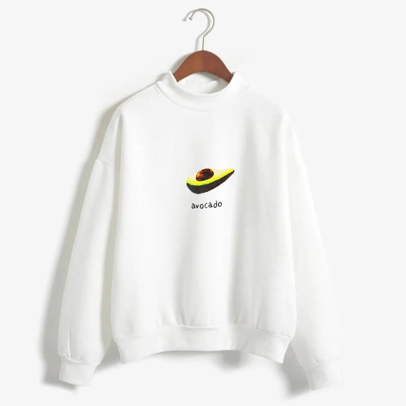 

2019 new women Sweatshirt casual Avocado harajuku love printed tops Winter female hoody Long sleeve Sweatshirt for women clothin