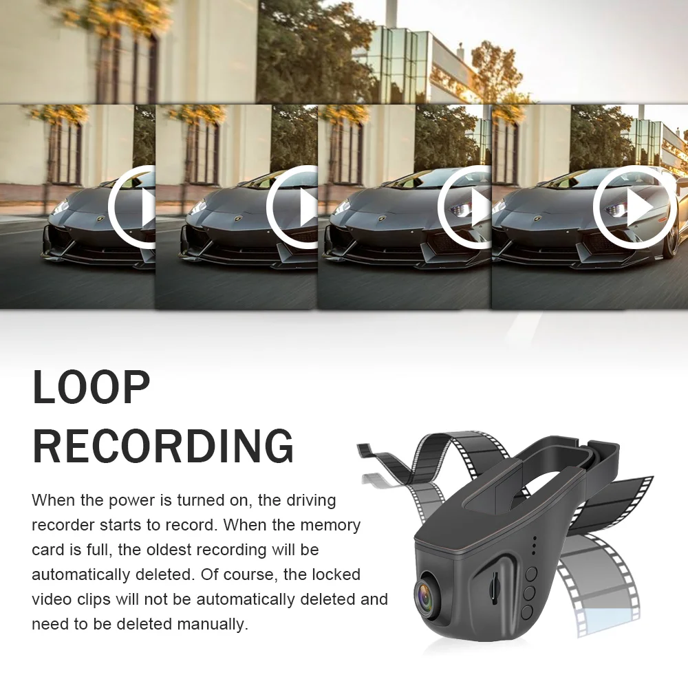 WIFI Car DVR Dash Cam Full HD 1080P Dual lens Night Vision Driving Recorder Video Recording Camera Auto teyes | Автомобили и