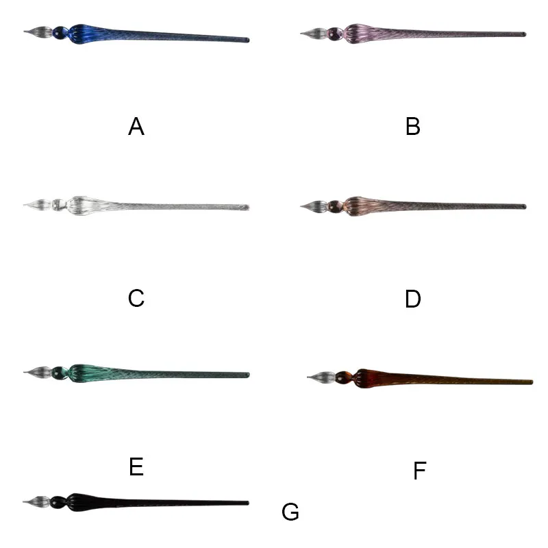 Стеклянная Ручка для капельного фонтана винтажная погружения фирменная ручка
