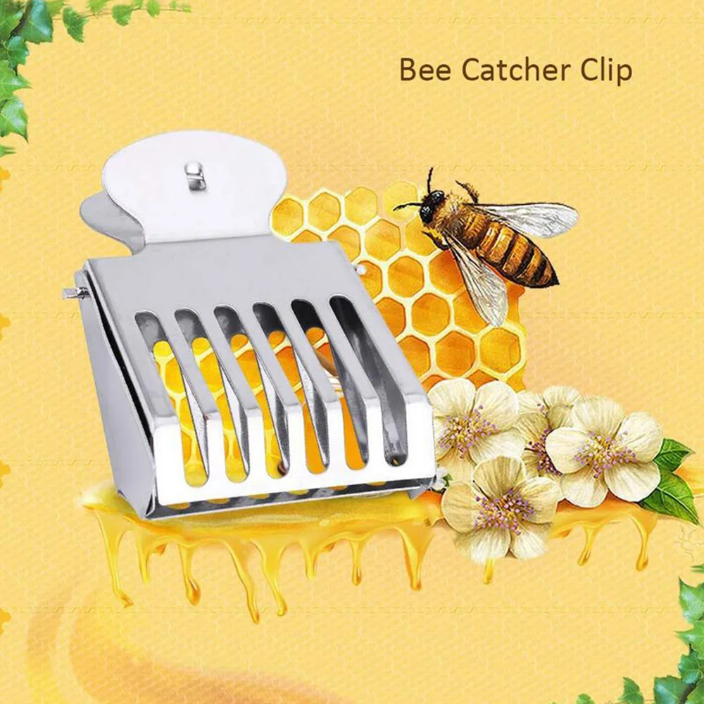 

Stainless Steel Queen Catcher Clip Cage Beekeeping Equipment new