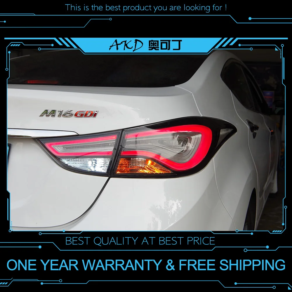 АКД автомобильного тюнинга задних фонарей для Hyundai Elantra 2014 сигнальных огней