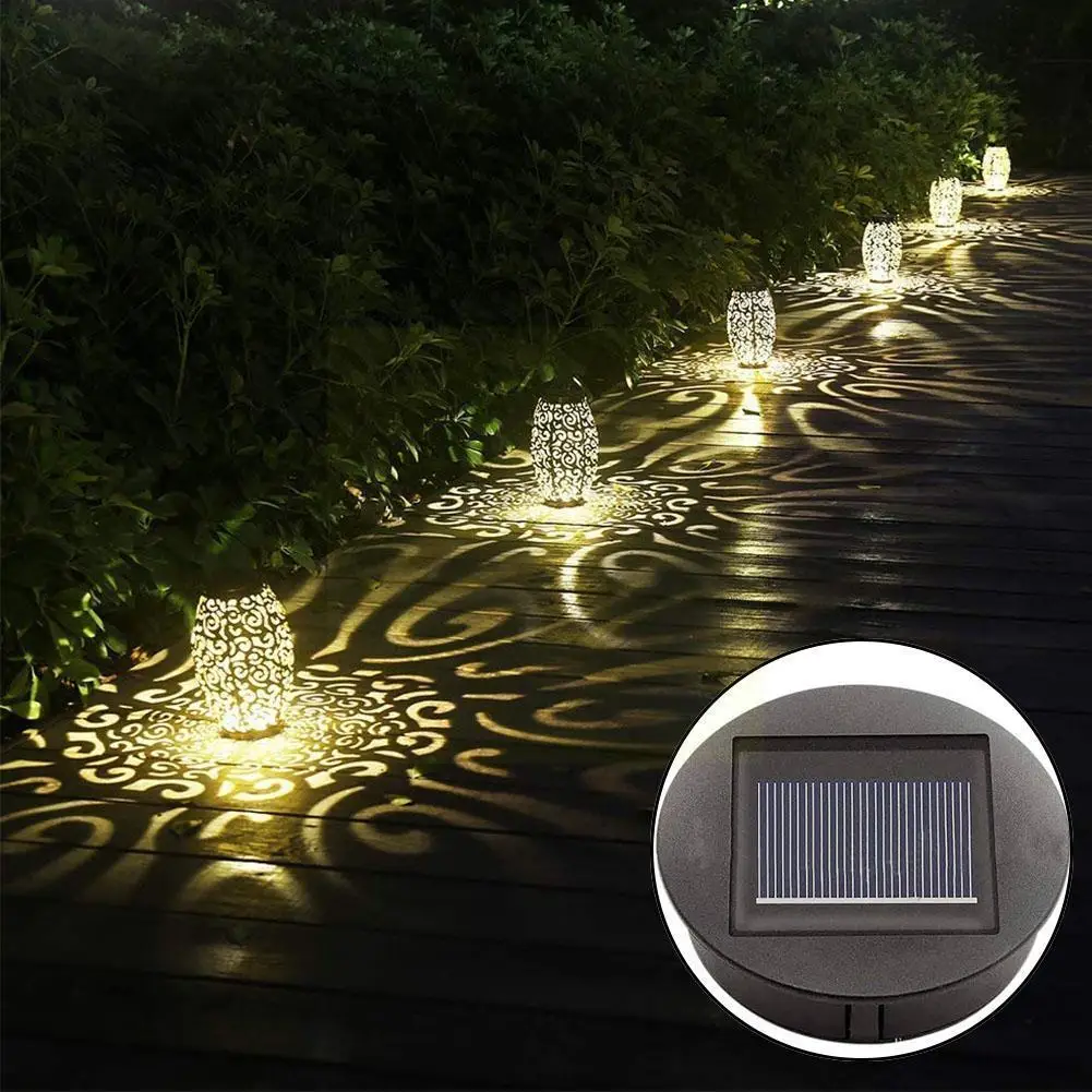 

Fashion Solar Wrought Iron Lantern Battery Box Lamp Easy Box Replacement Color Top Battery Black Install Led Professional R3C1