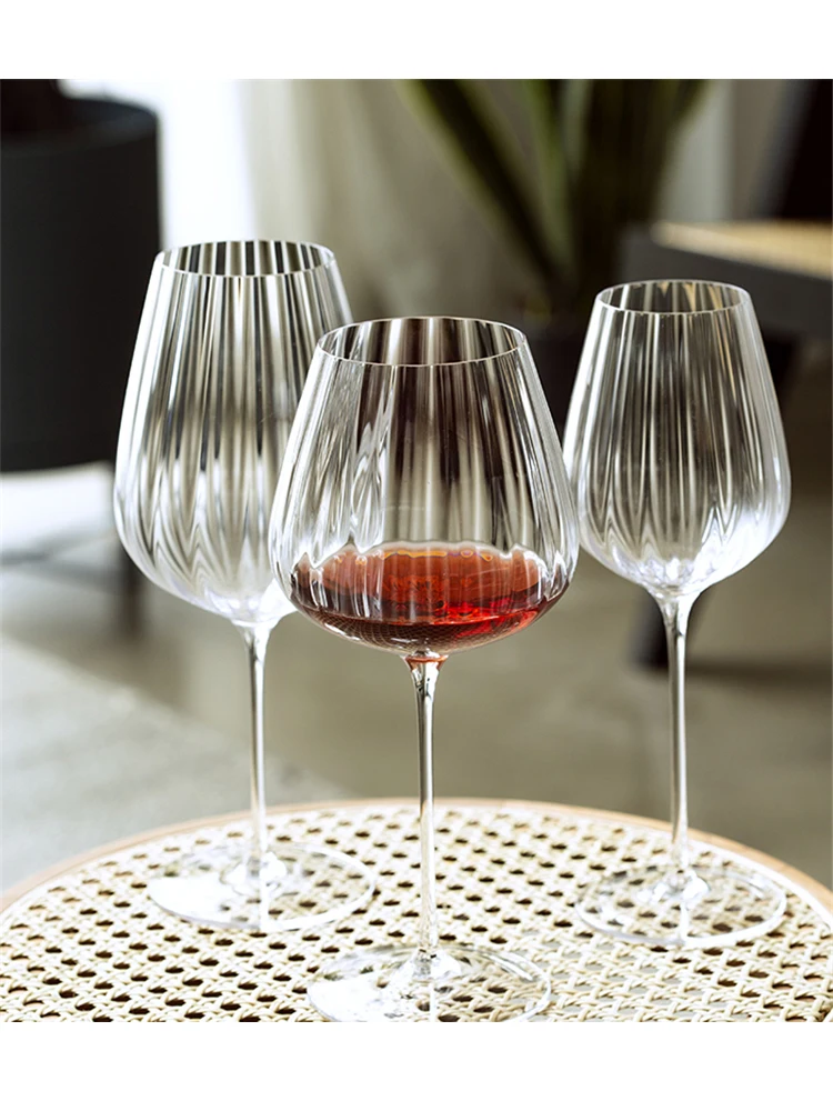 

Nordic Champagne Goblet Wine Glass Cup Shot Whiskey Water Drinking Bordeaux Grape Burgundy Wedding Home Drinkware