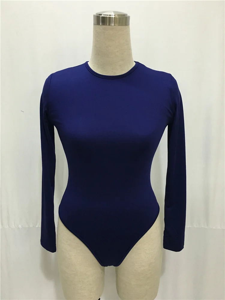 Black White Long Sleeve Bodysuit Tops Women Winter Female Body Suit Overalls Women Leotards combinaison short femme DW611