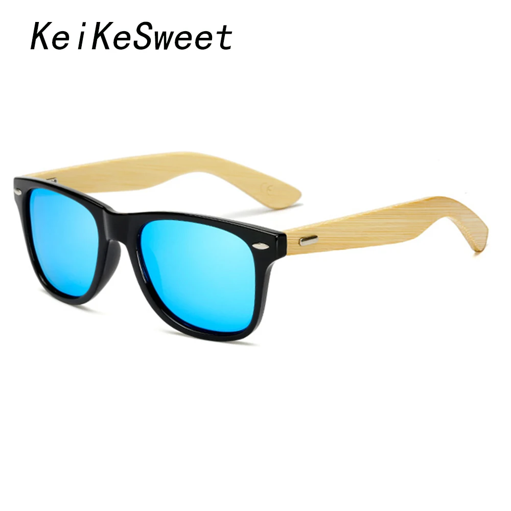 Солнцезащитные очки KeiKeSweet поляризационные деревянные бамбуковые для мужчин и