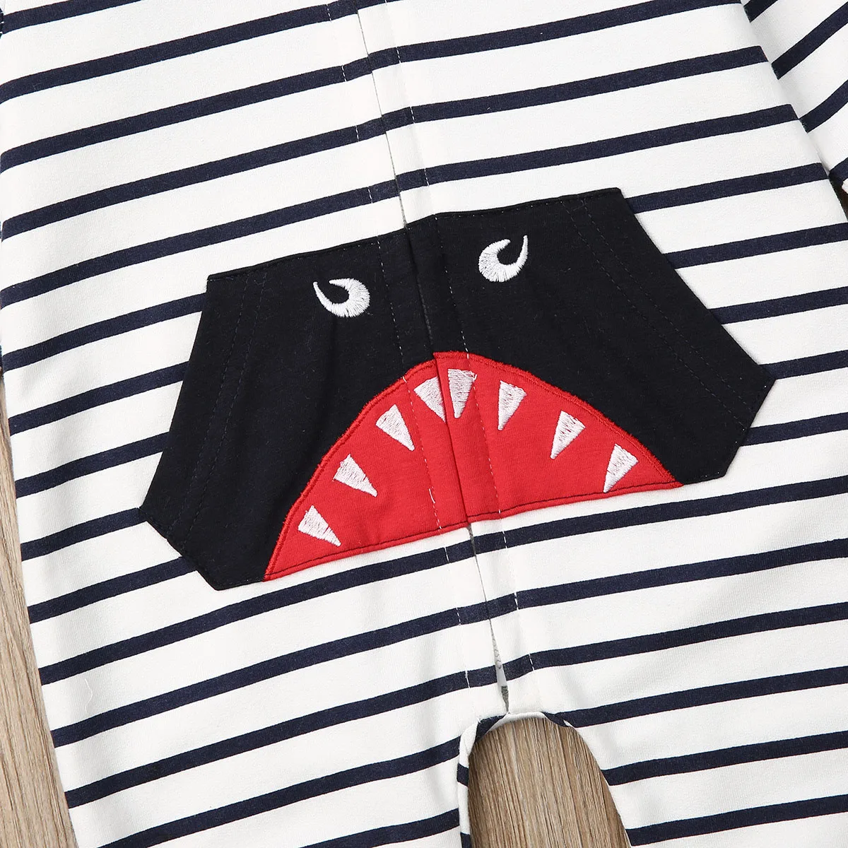 Комбинезон в полоску с капюшоном для мальчиков 0-18 месяцев |