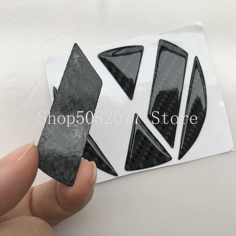 Блестящие наклейки из натурального углеродного волокна Стайлинг автомобиля