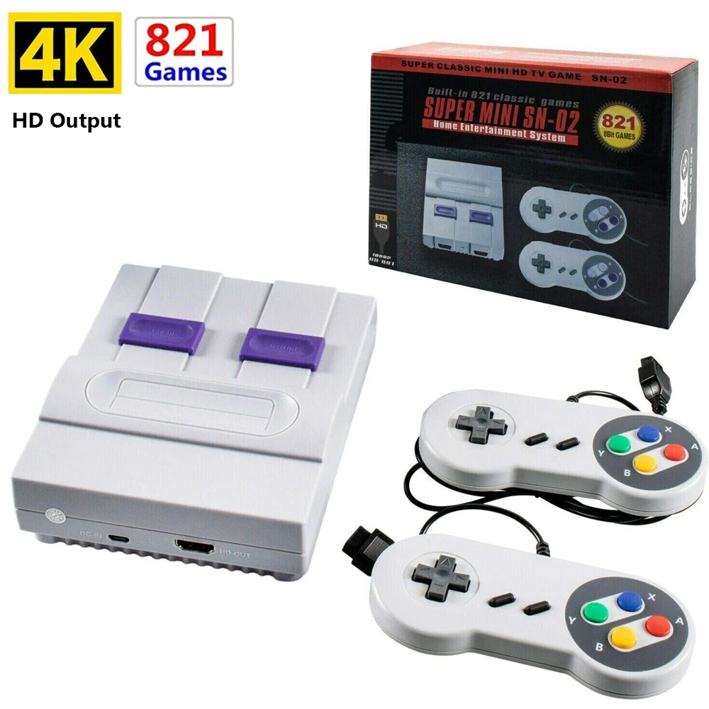 2021 встроенных 821 игр мини игровая консоль 8 бит Ретро Классический Портативный