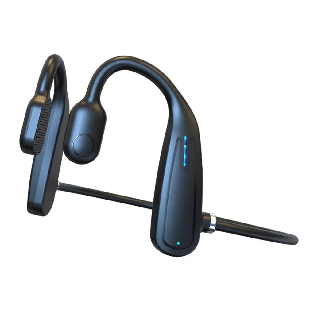 

Bone Conduction Wireless Earphones Open Ear With Ear Hook With Microphone Long Standby Sports Waterproof Earbuds