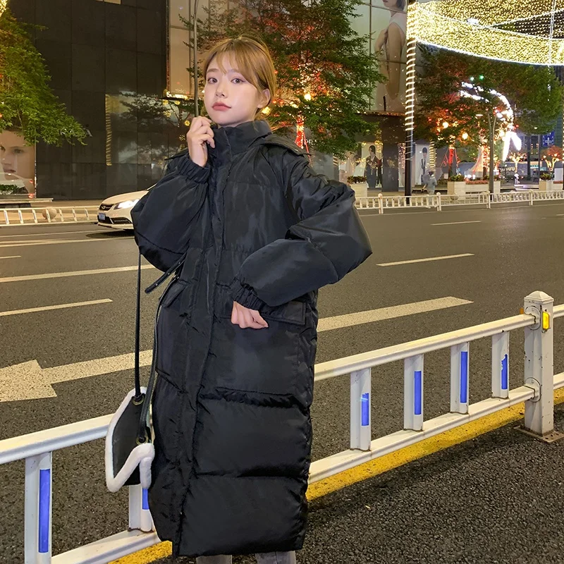 Пальто женское зимнее с капюшоном на хлопковой подкладке молнии | Женская одежда