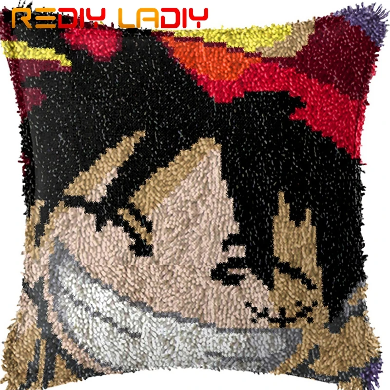 Крюк с защелкой подушки King of пиратским принтом холст чехлы акриловой пряжи
