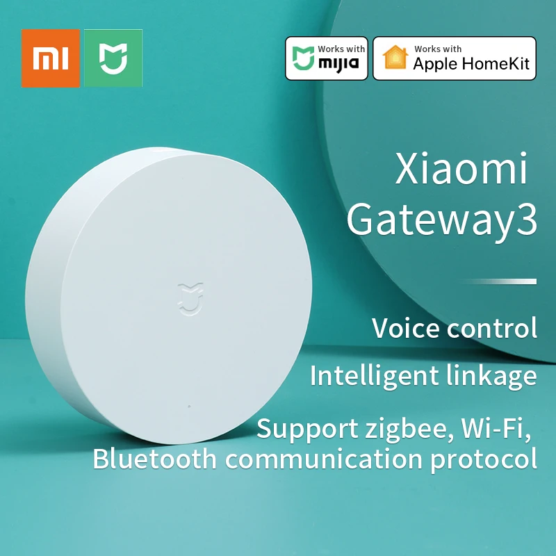 

Xiaomi Mijia Gateway 3 Multi-Mode Aqara Temperature motio sensor Mi Smart Hub ZigBee 3.0 Work with Mi home APP Apple Homekit APP