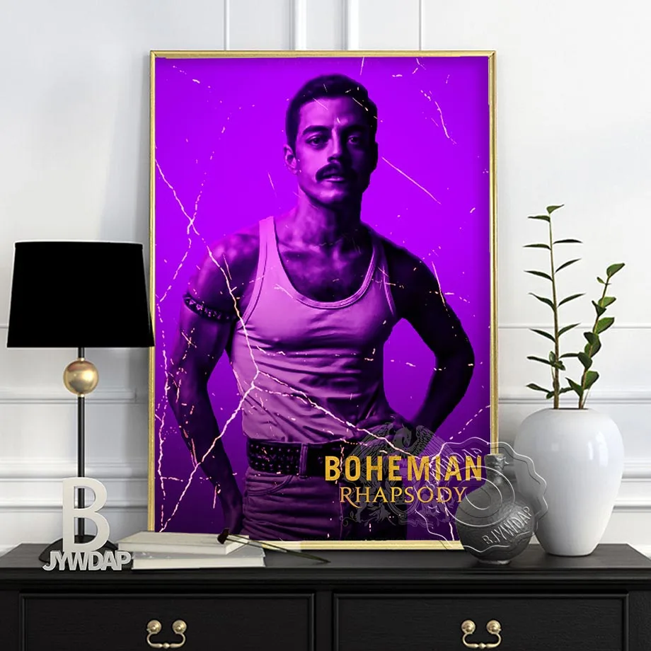 

Queen Freddie Mercury Bohemian Rhapsody Canvas Painting Posters And Prints Pictures On The Wall Abstract Decorative Home Decor