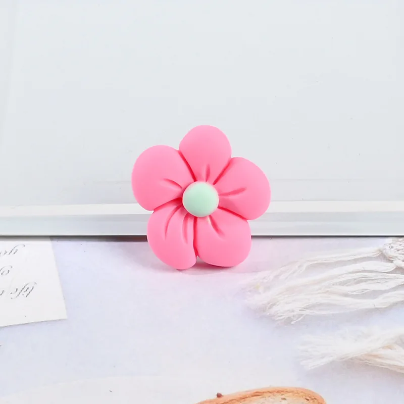 20 pcs resin simulation colorful flower phone case decor diy jewelry accessories hairpin hair rope home handmade decorations free global shipping