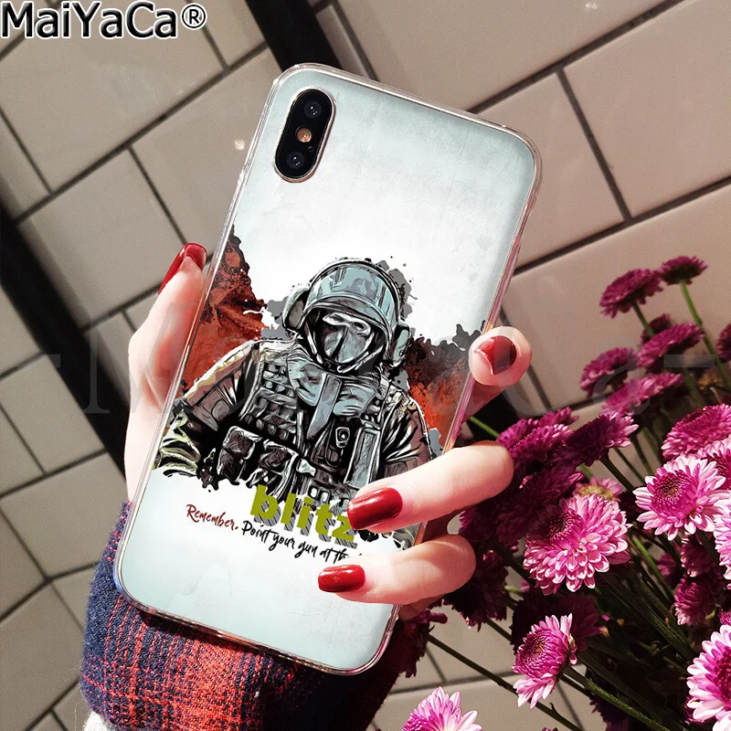 MaiYaCa Rainbow Six Siege 6 Новинка чехол для телефона Fundas чехол для iPhone 8 7 6 6S Plus 5 5S SE XR X XS MAX чехол