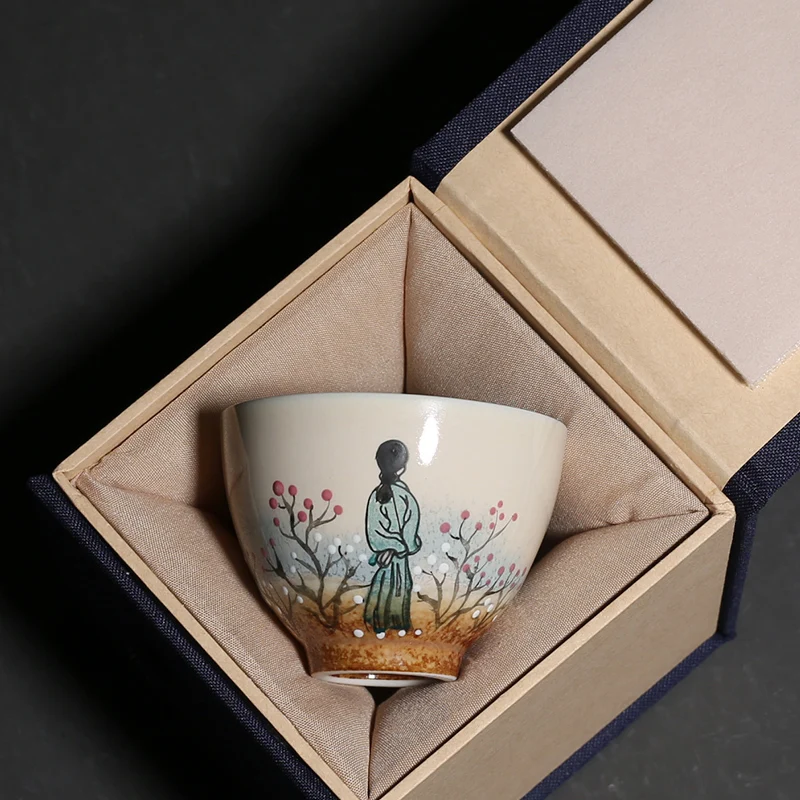 70 мл керамическая чашка для чая в печи ручная роспись кунг-фу чашки пуэр