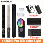 Лампа Yongnuo YN360 III Pro, светодиодная, 3200-5600 к, RGB-подсветка для фото, для записи видео, с пультом дистанционного управления, YN360III