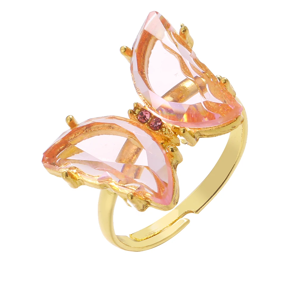 

Vienkim New Butterfly Ring Purple Fashion Popular Temperament Sweet Romantic Female Jewelry Girl Wedding Gift 2021 Accessories