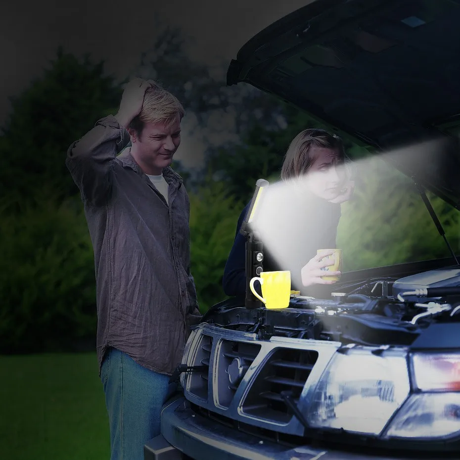 Светодиодный фонарик USB Перезаряжаемый складной светодиодный рабочий свет