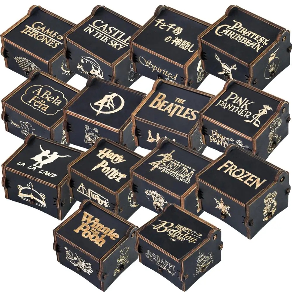 Музыкальная шкатулка 18 дюймов Заводной механизм музыкальная Рождественский