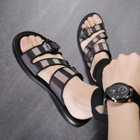 summer sandals for men outdoor breathable beach shoes flip flops fashion shoes indoor slippers home slides man flat sandals 2021