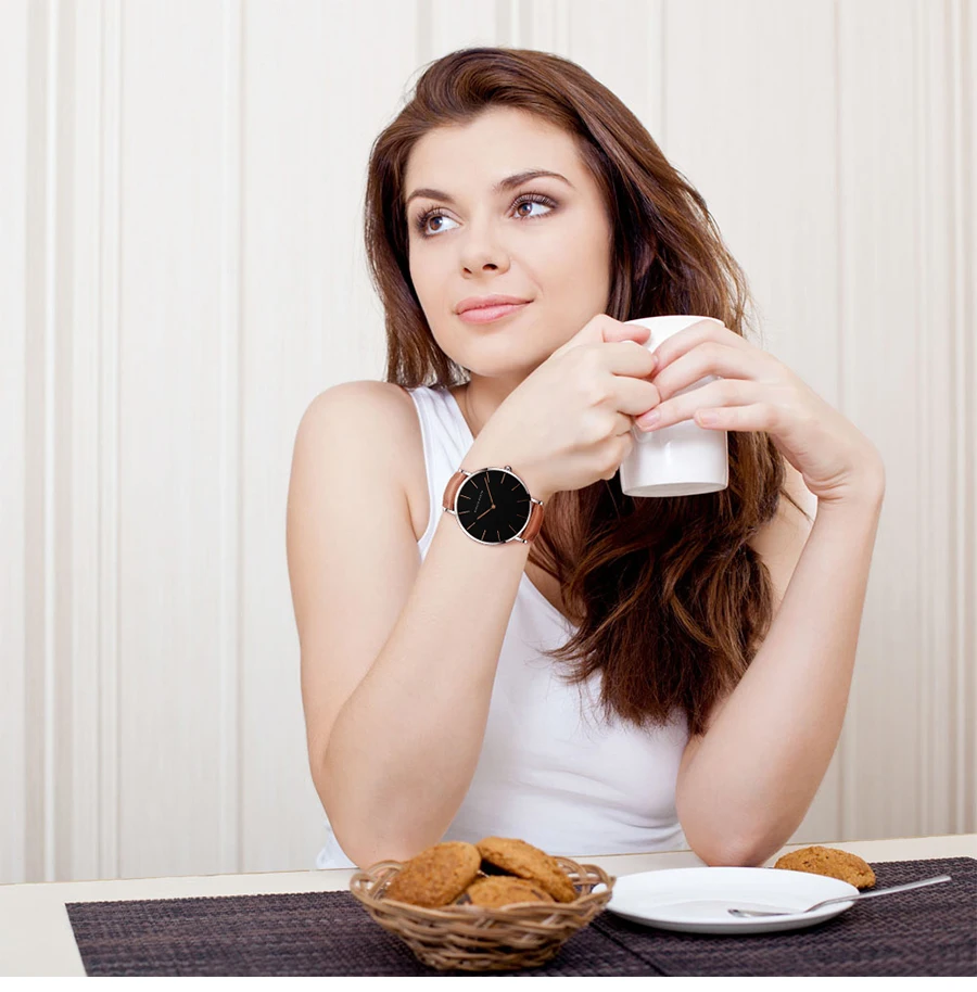 Часы женские кварцевые из нержавеющей стали под розовое золото 3 ремешка|Женские