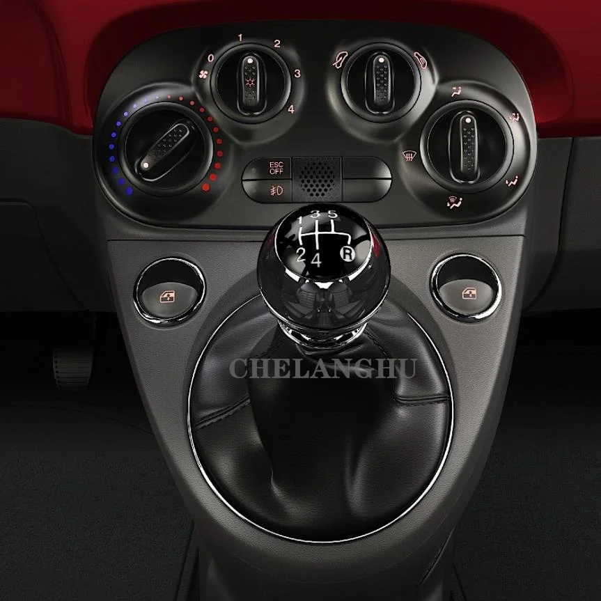 Кожаный Рычаг переключения передач для Fiat 500 500C 2007 2008 2009 2010 2011 2012 2013 2014 2015 2016 2017