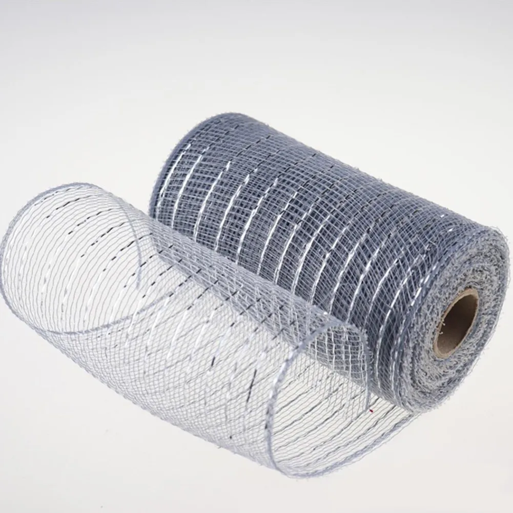 

1 Roll Packing Net Mesh Rolls 15cm X 5 Yard For Wreaths Swags Bows For New Year Wedding Party Christmas Tree Decor