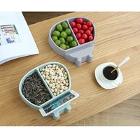 creative multi functional snack tray with dried fruit tray and mobile phone holder