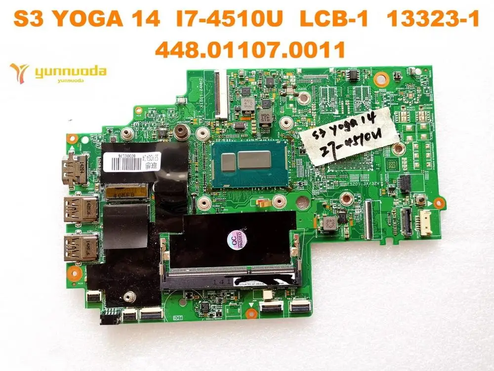 Оригинальный Для Lenovo S3 Йога 14 ноутбук материнская плата I7 4510U LCB 1 13323 448.01107.0011