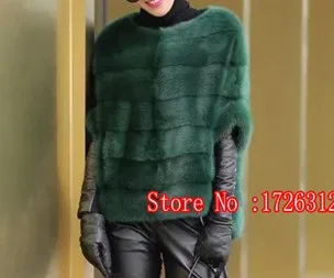 Custom dark green Женский пуловер из натурального меха норки, осенняя и зимняя короткая популярная шуба из натурального меха норки, женская верхняя одежда - Цвет: Custom dark green