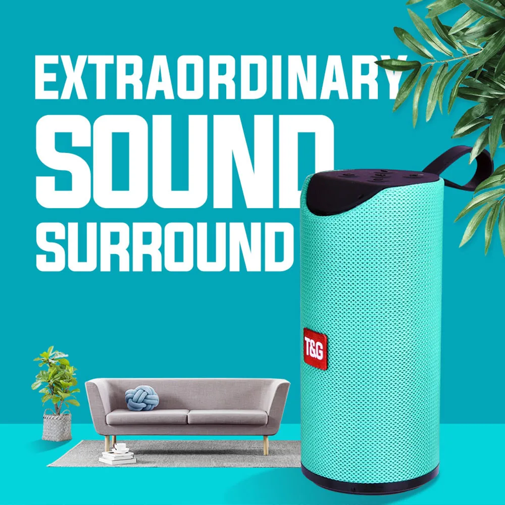 

TG113 Wireless Portable Waterproof Bluetooth Speaker Stereo Subwoofer Sound for PC and Outdoor