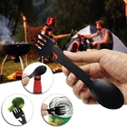 Портативный комплект для кемпинга, практичный Многофункциональный вилочный нож, ложка, открывалка для бутылок, уличные инструменты для самообороны и выживания