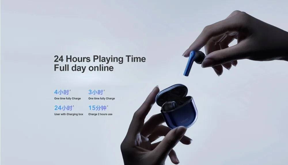 VIVO TWS Bluetooth QCC 5126 наушники беспроводные наушники настоящая беспроводная гарнитура 14,2 мм динамические блоки IP54 с микрофоном