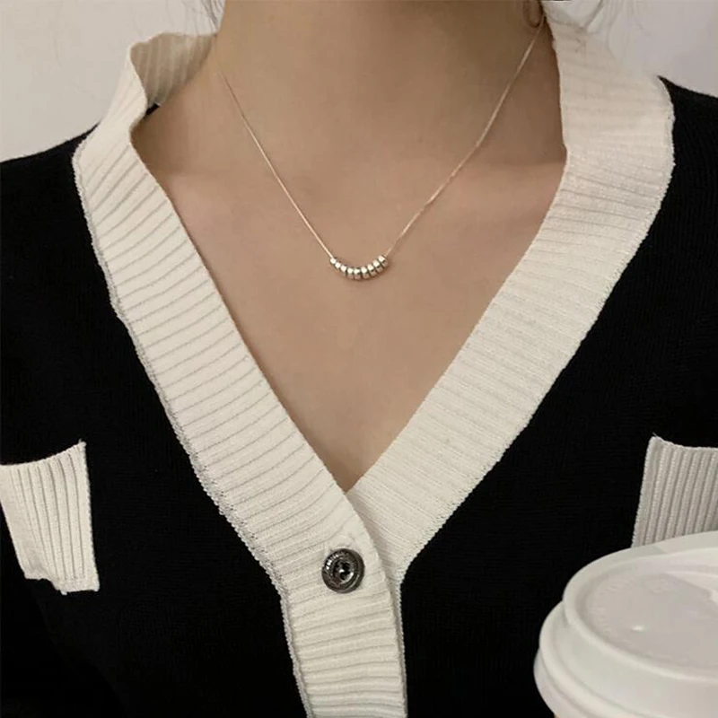 

Маленькое женское ожерелье-цепочка, подарочное Ювелирное Украшение